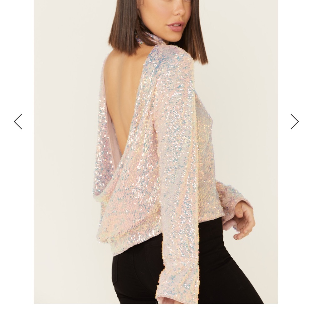 FREE PEOPLE WOMEN'S MOONSTRUCK OPEN BACK TOP